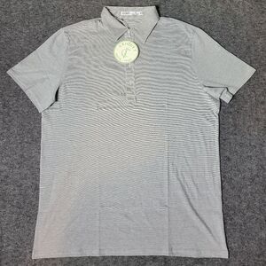 Criquet Mens's Golf  Polo Shirt Size XL Gray Short Sleeve Organic Cotton…